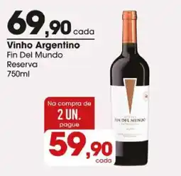 Zaffari Vinho Argentino Fin Del Mundo Reserva oferta