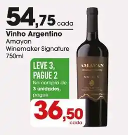 Zaffari Vinho Argentino Amayan Winemaker Signature oferta