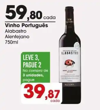 Zaffari Vinho Português Alabastro Alentejano oferta