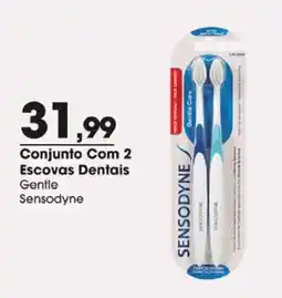 Zaffari Conjunto com 2 escovas dentais gentle sensodyne oferta