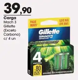 Zaffari Carga mach 3 gillette oferta