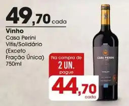 Zaffari Vinho Casa Perini Vitis/Solidário oferta