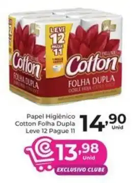 Comercial Esperança Papel Higiênico Cotton Folha Dupla oferta