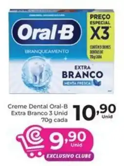 Comercial Esperança Creme Dental Oral-B Extra Branco oferta
