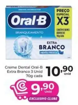 Comercial Esperança Creme Dental Oral-B Extra Branco oferta