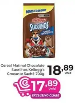 Comercial Esperança Cereal Matinal Chocolate Sucrilhos Kellogg's Crocante Sache oferta