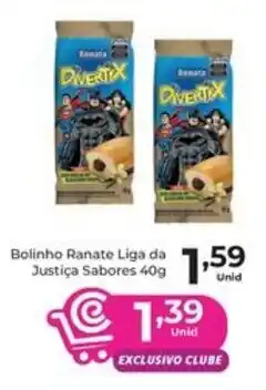 Comercial Esperança Bolinho Ranate Liga da Justiça Sabores oferta