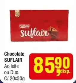 Higa Atacado Chocolate suflair ao leite ou duo oferta