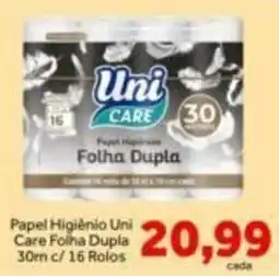 Shibata Supermercados Papel Higiênico Uni Care Folha Dupla oferta