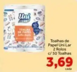 Shibata Supermercados Toalhas de Papel Uni Lar oferta
