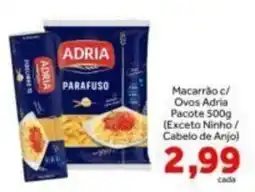 Shibata Supermercados Macarrão c/ Ovos Adria oferta