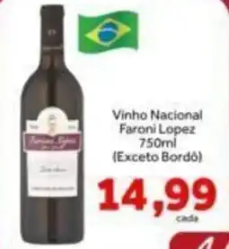Shibata Supermercados Vinho Nacional Faroni Lopez oferta