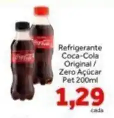 Shibata Supermercados Refrigerante Coca-Cola Original / Zero Açúcar oferta