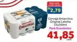 Shibata Supermercados Cerveja Antarctica Original Latinha oferta