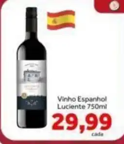 Shibata Supermercados Vinho Espanhol Luciente oferta