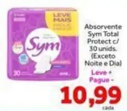 Shibata Supermercados Absorvente Sym Total Protect oferta