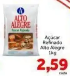 Shibata Supermercados Açúcar Refined Alto Alegre oferta