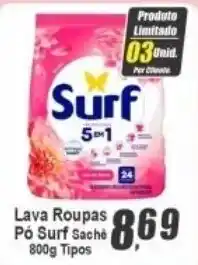 Panelão Lava Roupas Pó Surf Sache oferta