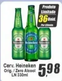 Panelão Cerv. Heineken Orig. / Zero Alcool oferta
