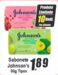 Panelão Sabonete johnson's 80g tipos oferta