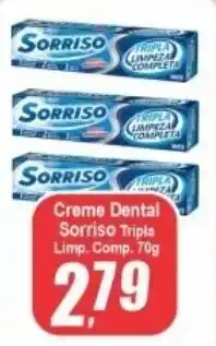 Panelão Creme Dental Sorriso Tripla oferta