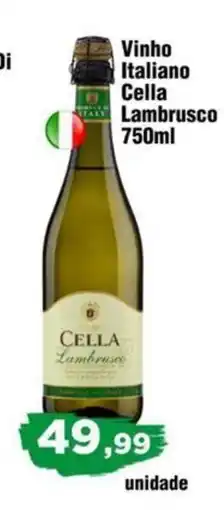 Copercana Vinho Italiano Cella Lambrusco oferta