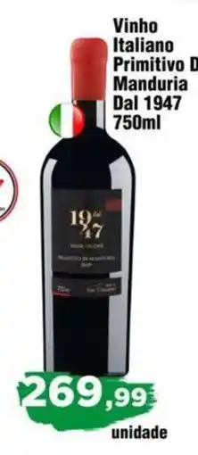 Copercana Vinho Italiano Primitivo D Manduria oferta