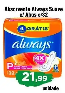 Copercana Absorvente always suave c/ abas oferta