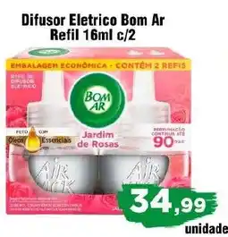 Copercana Difusor Eletrico Bom Ar Refil 16ml c/2 oferta