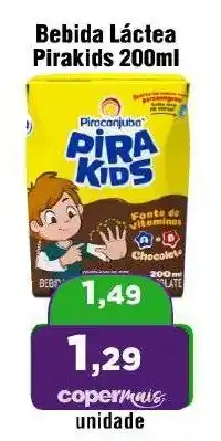Copercana Bebida Láctea Pirakids oferta
