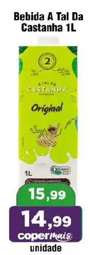Copercana Bebida a tal da castanha original oferta