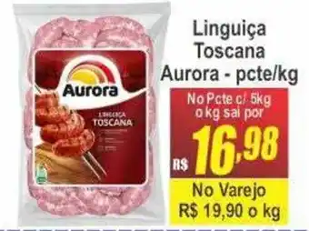 Serrano Supermercado Linguiça Toscana Aurora oferta
