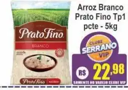 Serrano Supermercado Arroz Branco Prato Fino Tp1 oferta