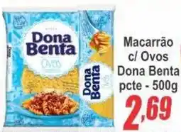 Serrano Supermercado Macarrão c/ Ovos Dona Benta oferta
