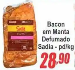 Serrano Supermercado Bacon em Manta Defumado Sadia oferta