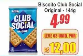 Serrano Supermercado Biscoito club social original oferta
