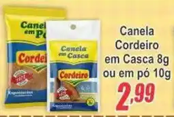 Serrano Supermercado Canela Cordeiro em Casca oferta