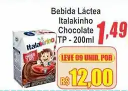 Serrano Supermercado Bebida Láctea Italakinho Chocolate oferta