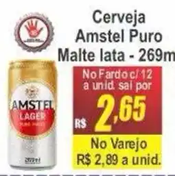 Serrano Supermercado Cerveja Amstel Puro oferta