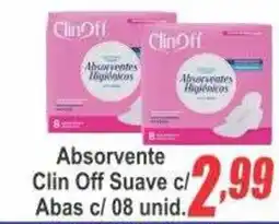 Serrano Supermercado Absorvente Clin Off Suave c/ Abas oferta