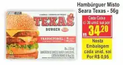 Serrano Supermercado Hambúrguer Misto Seara Texas oferta