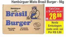 Serrano Supermercado Hambúrguer Misto Brasil Burger oferta