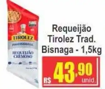 Serrano Supermercado Requeijão tirolez trad. bisnaga oferta