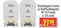 Serrano Supermercado Embalagem caixa p/ esfiha/salgado oferta