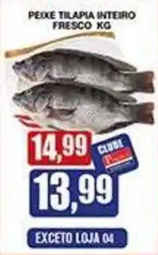 Supermercados Paraná Peixe tilápia inteiro fresco kg oferta