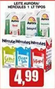 Supermercados Paraná Leite aurora/ héracles 1 lt tipos oferta