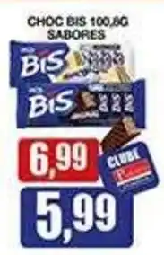 Supermercados Paraná choc bis 100,0g sabores oferta