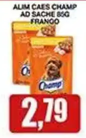 Supermercados Paraná Alim caes champ ad sache 85g franco oferta