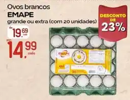 Cometa Supermercados Ovos brancos emape oferta
