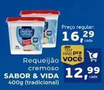 Cometa Supermercados Requeijão cremoso sabor & vida oferta